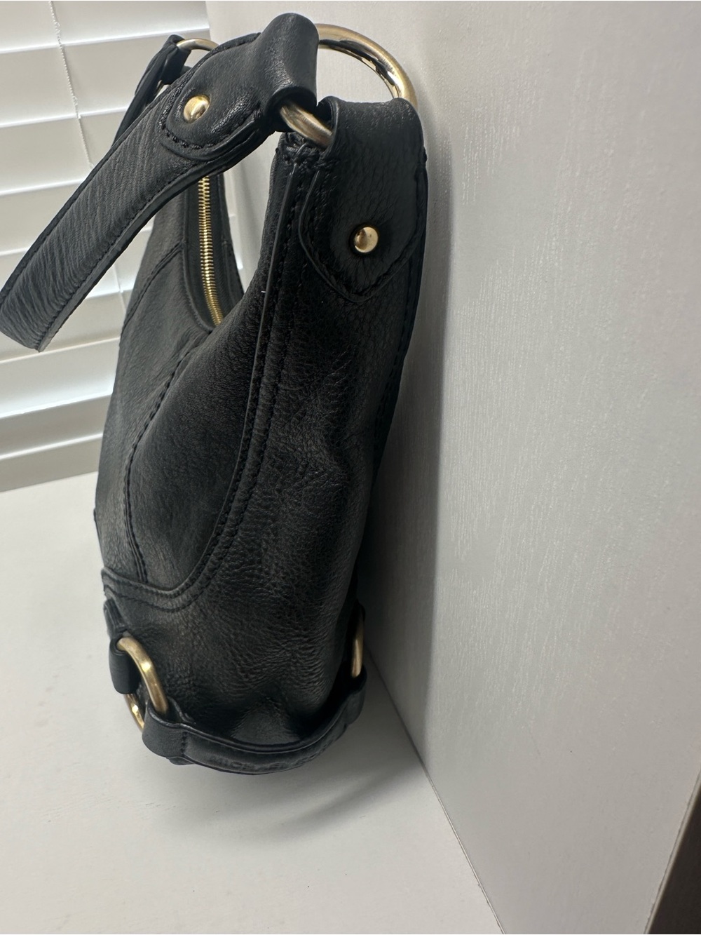 Michael Kors Astor Pebbled Leather Hobo Shoulder Bag Y2K - Picture 6 of 12